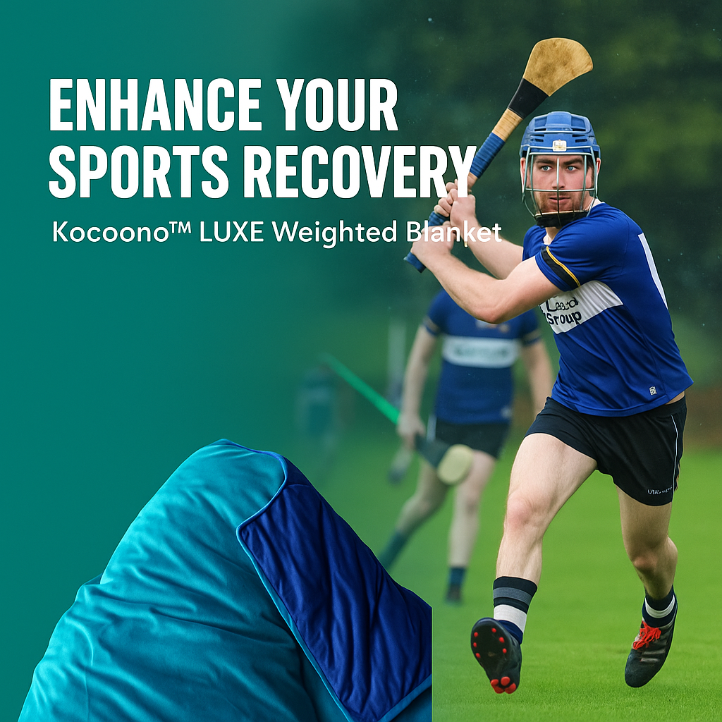 Kocoono Weighted Blanket LUXE helps alleviate Stress, Anxiety