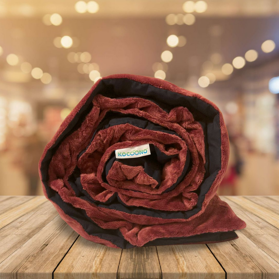 Kocoono Weighted Blanket LUXE helps alleviate Stress, Anxiety