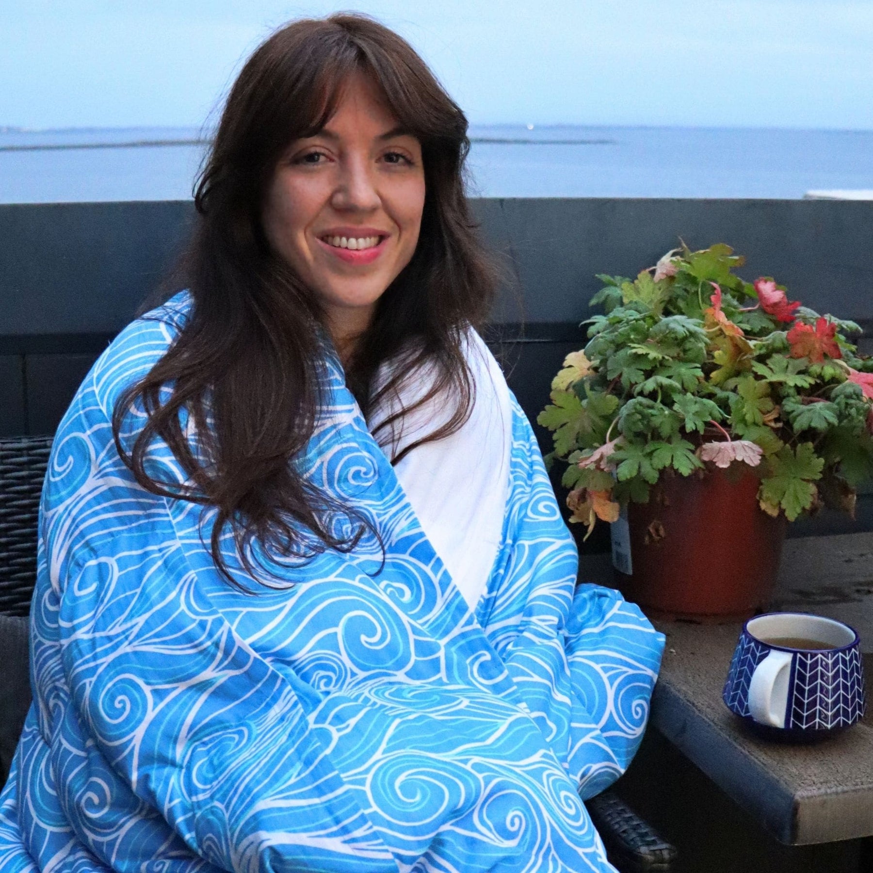 Kocoono Weighted Blanket LUXE helps alleviate Stress, Anxiety